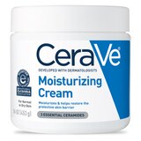 CeraVe Moisturizing Cream, Face & Body Moisturizer for Dry Skin with Hyaluronic Acid and Ceramides, 16 OZ, thumbnail image 1 of 13