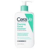 CeraVe Daily Face Wash, Foaming Cleanser for Normal to Oily Skin with Essential Ceramides & Niacinamide, thumbnail image 1 of 9