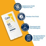 CeraVe Sunscreen Stick, SPF 50, Lightweight and Oil-Free, 0.47 OZ, thumbnail image 2 of 9