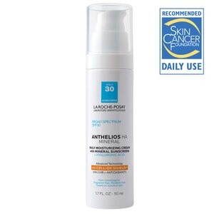 La Roche-Posay Anthelios Mineral Sunscreen Moisturizer SPF 30 + Hyaluronic Acid, Zinc Oxide & Titanium Dioxide, 1.7 OZ