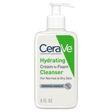 CeraVe Hydrating Cream-to-Foam Facial Cleanser with Hyaluronic Acid, thumbnail image 1 of 9