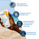 CeraVe Hydrating Sheer Sunscreen SPF 30 for Face and Body, Mineral & Chemical Sunscreen with Hyaluronic Acid, Niacinamides and Zinc Oxide, 3 oz, thumbnail image 4 of 13