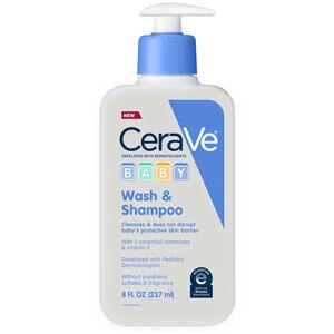 CeraVe Baby Wash And Shampoo, Gently Cleanses Baby's Skin - 8 Oz , CVS