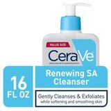 CeraVe Face Renewing SA Cleanser, Salicylic and Hyaluronic Acid, Niacinamide & Ceramides, thumbnail image 4 of 9
