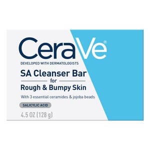 CeraVe Salicylic Acid Cleanser Bar for Rough and Bumpy Skin, 4.5 OZ