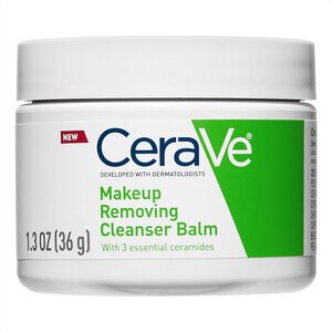 CeraVe Cleansing Balm, Hydrating Makeup Remover Melting Balm with Ceramides and Plant-based Jojoba Oil, Travel Size, 1.3 OZ