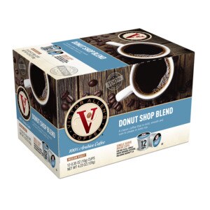 Victor Allen's Donut Shop Blend Coffee , Medium Roast, Single Serve Brew Cups, 12 Ct , CVS