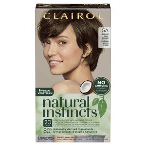 Clairol Natural Instincts Semi-Permanent Hair Color, 5A Medium Cool Brown - 1 , CVS