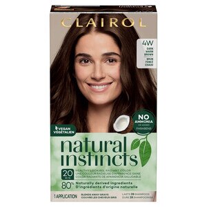 Clairol Natural Instincts Semi-Permanent Hair Color, 4W Dark Warm Brown - 1 , CVS