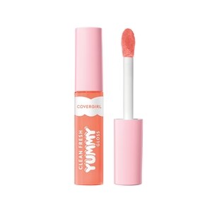 CoverGirl Clean Fresh Yummy Gloss  Lip Gloss, Sheer, Natural Scents, Vegan Formula - Peach Out , CVS