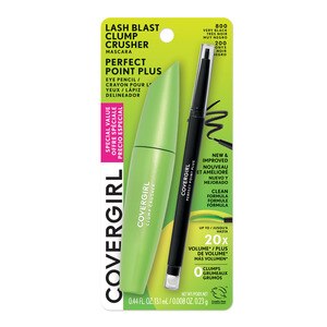 CoverGirl Clump Crusher By Lash Blast Volume Mascara & Perfect Point Plus Eye Pencil Duo Pack , CVS