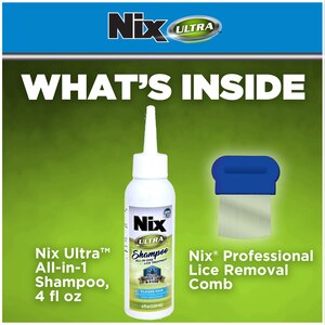 Nix Ultra All In 1 Super Lice Shampoo And Lice Egg Removal Comb 4 Oz Cvs Pharmacy