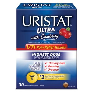 URISTAT Ultra UTI Pain Relief, With Cranberry Coating, 30 Ct , CVS