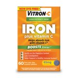 Vitron-C Iron plus Vitamin C 65mg, 60 CT, thumbnail image 1 of 8