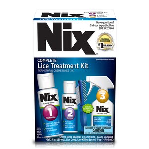 Nix - Kit completo de tratamiento contra los piojos, tratamiento para la eliminación de piojos para el cabello y el hogar