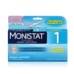 MONISTAT - Tratamiento para la vaginitis de 1 dosis, aplicador de pomada con tioconazol precargado