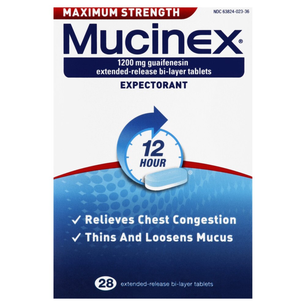 Mucinex Maximum Strength Chest Congestion Expectorant Tablets, 28 Ct , CVS