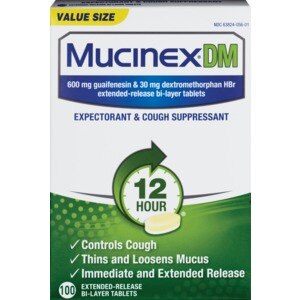 MUCINEX DM - Extended Release Bi-Layer Tablets 12/100 CT