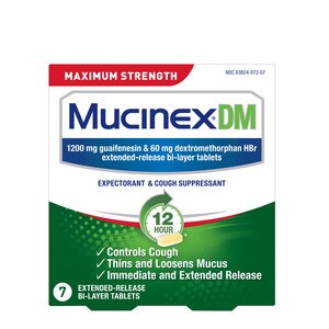 Mucinex DM Maximum Strength 12HR Expectorant and Cough Suppressant Tablets