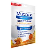 Mucinex InstaSoothe Sore Throat + Soothing Comfort Medicated Lozenges, Honey & Echinacea, 40 CT, thumbnail image 3 of 9