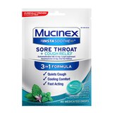 Mucinex InstaSoothe Sore Throat + Cough Relief Medicated Lozenges, Alpine Herbs & Fresh Mint, 40 CT, thumbnail image 1 of 9