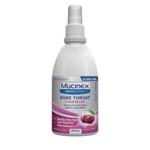 MUCINEX InstaSoothe Sore Throat + Pain Relief Spray - Cherry, 3.8 oz