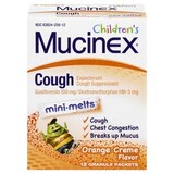 Mucinex Children's Chest Congestion Expectorant and Cough Suppressant Mini-Melts, Orange Cream, 12 CT (Packaging May Vary), thumbnail image 1 of 4
