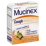 Mucinex Children's Chest Congestion Expectorant and Cough Suppressant Mini-Melts, Orange Cream, 12 CT (Packaging May Vary), thumbnail image 2 of 4
