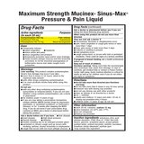 Mucinex Sinus-Max Maximum Strength Severe Congestion & Pain Relief Liquid, 6 OZ, thumbnail image 5 of 7