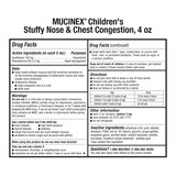 Mucinex Children's Stuffy Nose & Chest Congestion Relief Liquid, Very Berry, 4 OZ, thumbnail image 2 of 6