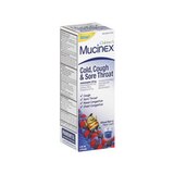 Mucinex Children's Cold, Cough, & Sore Throat Liquid, Mixed Berry, 4 OZ (Packaging May Vary), thumbnail image 1 of 6