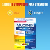 Mucinex Fast-Max  Liquid Gels - Day Severe Cold & Night Cold & Flu 24/24 CT., thumbnail image 4 of 9