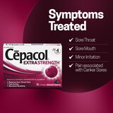Cepacol Extra Strength Sore Throat & Cough Lozenges, Mixed Berry, 16 CT, thumbnail image 3 of 9
