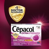 Cepacol Extra Strength Sore Throat & Cough Lozenges, Mixed Berry, 16 CT, thumbnail image 4 of 9
