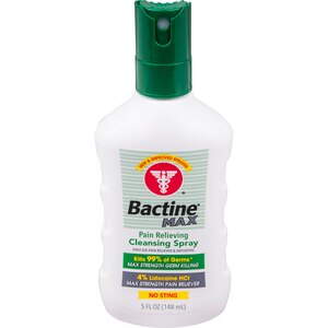 Bactine - Spray de limpieza para aliviar el dolor, 5 oz