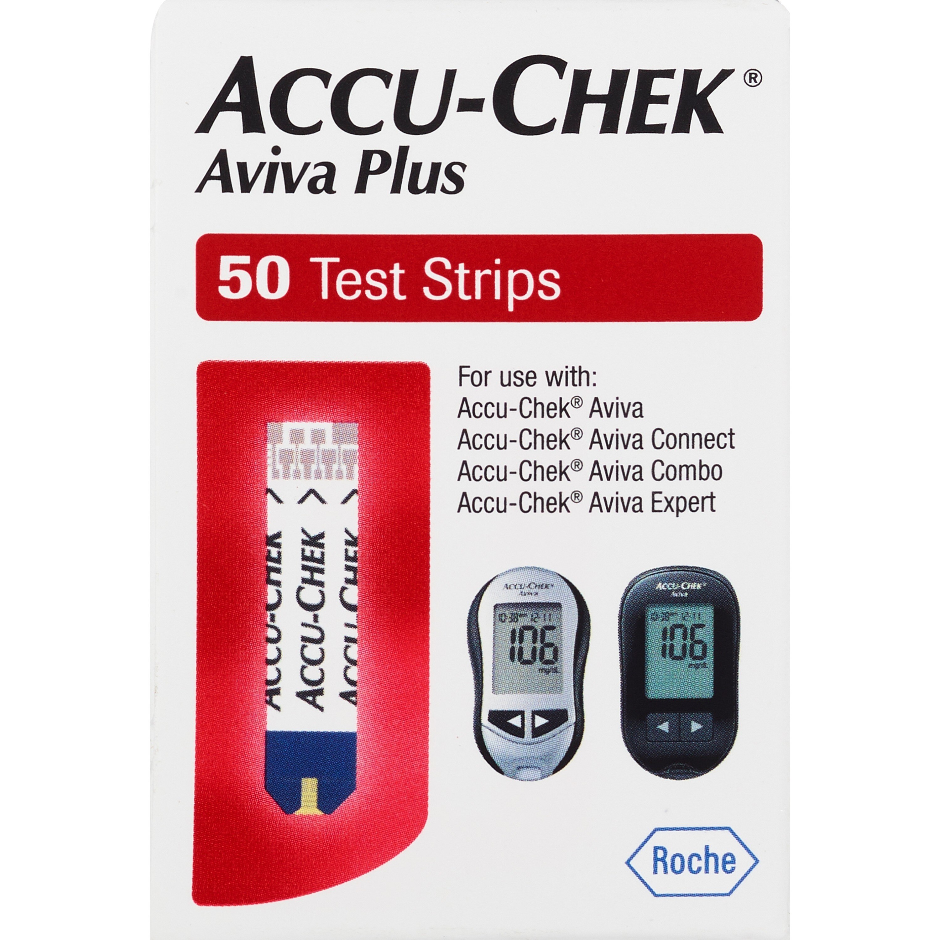 Accu-Chek Aviva Plus Test Strips, 50 Ct , CVS
