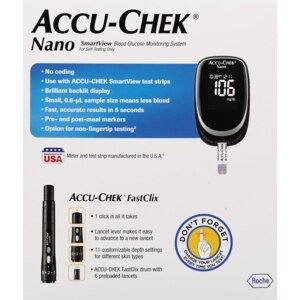 accu chek nano smartview blood glucose monitoring system cvs com