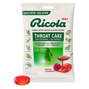 Ricola Max Throat Care Cough Drops, 34 CT