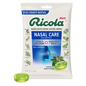 Ricola Max Nasal Care Drops, Cool Menthol, 34 Ct , CVS