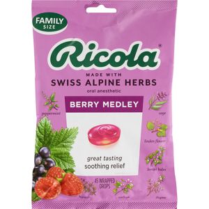 Ricola Berry Medley Throat Drops, 45 CT