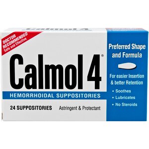 Calmol 4 Hemorrhoidal Suppositories, 24 Ct , CVS