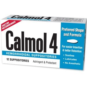 Calmol 4 Hemorrhoidal Suppositories, 12 CT