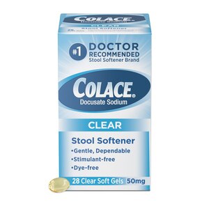 Colace Clear Stool Softener Soft Gels