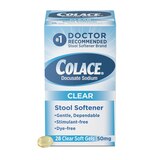 Colace Clear Stool Softener Soft Gels, thumbnail image 1 of 5