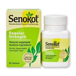Senokot Sennosides - Tabletas laxantes, 50 u.