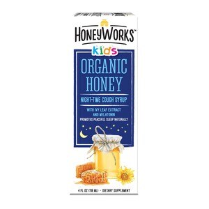 HoneyWorks Kids Organic Honey Night-Time Cough Syrup, 4 Oz , CVS
