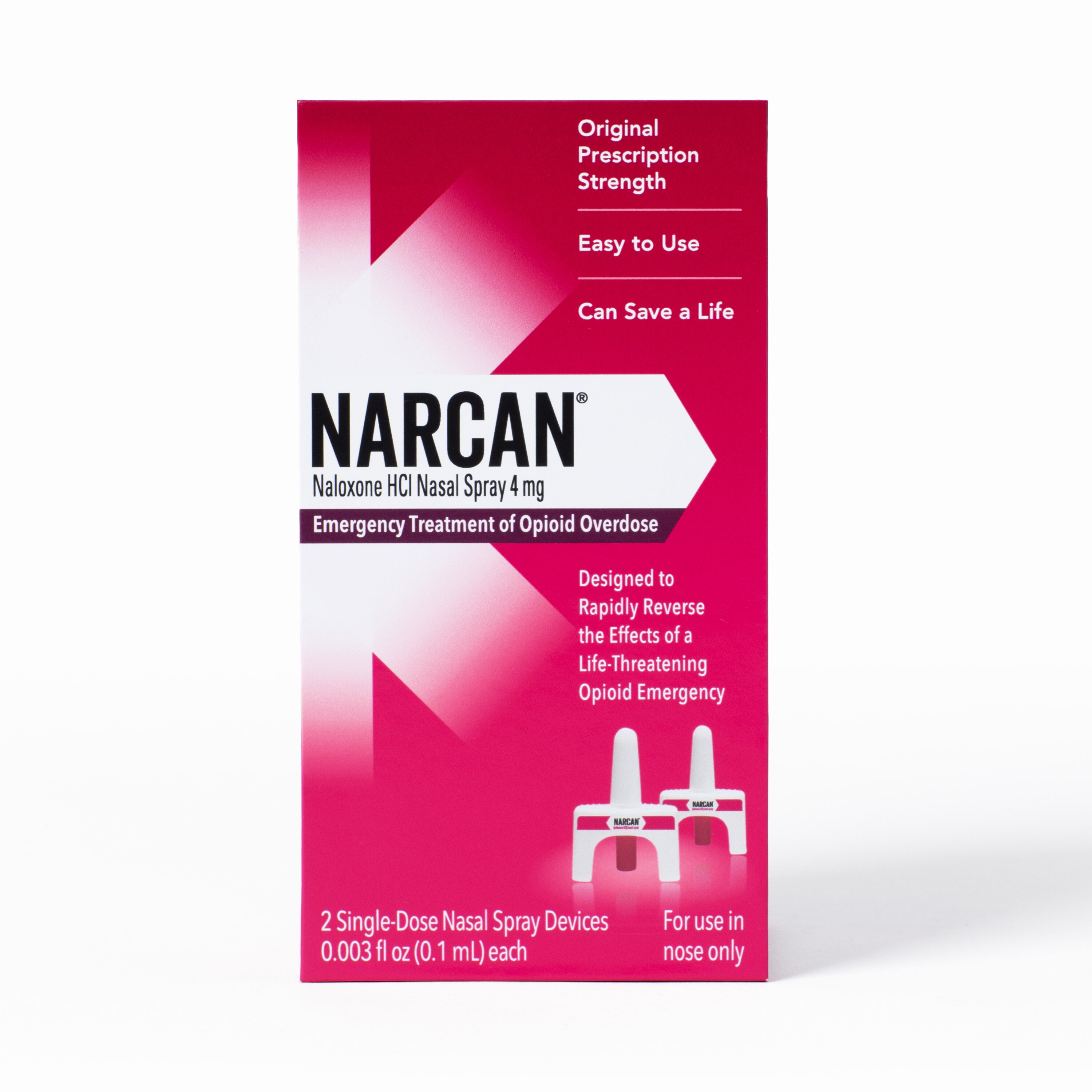 NARCAN Nasal Spray Emergency Opioid Overdose Treatment, 2 Ct , CVS