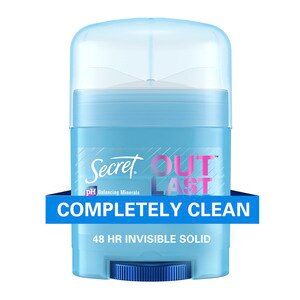 Secret Outlast Xtend Invisible Solid Completely Clean - Desodorante y antitranspirante, .5 oz