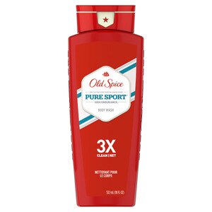 Old Spice High Endurance - Gel de baño para hombre, fragancia Pure Sport, paquete de dos, 36 oz