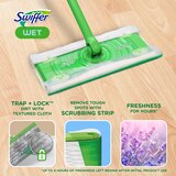 Swiffer Wet Mopping Cloths, Lavender, 12 count, thumbnail image 4 of 10